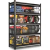78" H Garage Shelving Heavy Duty Storage Shelves Adjustable 5 Tier Metal Shelves for Garage Warehouse Basement 2