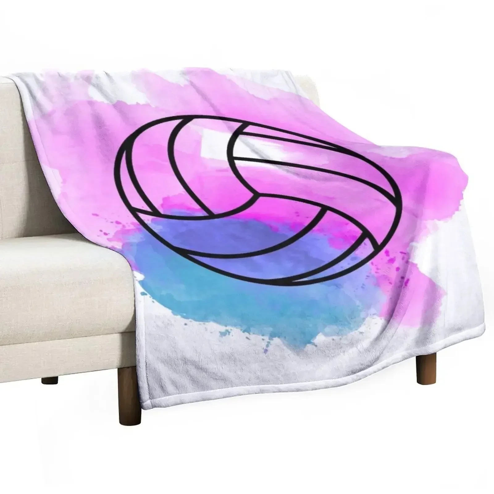 

Volleyball Watercolor Throw Blanket Thermal christmas decoration Blankets