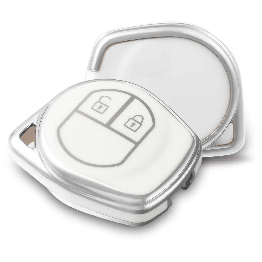 Deluxe Car Remote Key Case Shell with Keychain Attachment