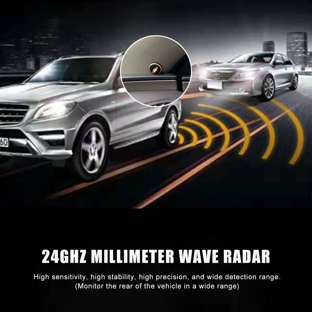 

24/77Ghz Millimeter Wave Car Radar Blind Spot Detection System BSD Blind Spot Monitoring Lane Change Assist 10M/20M/50M Range