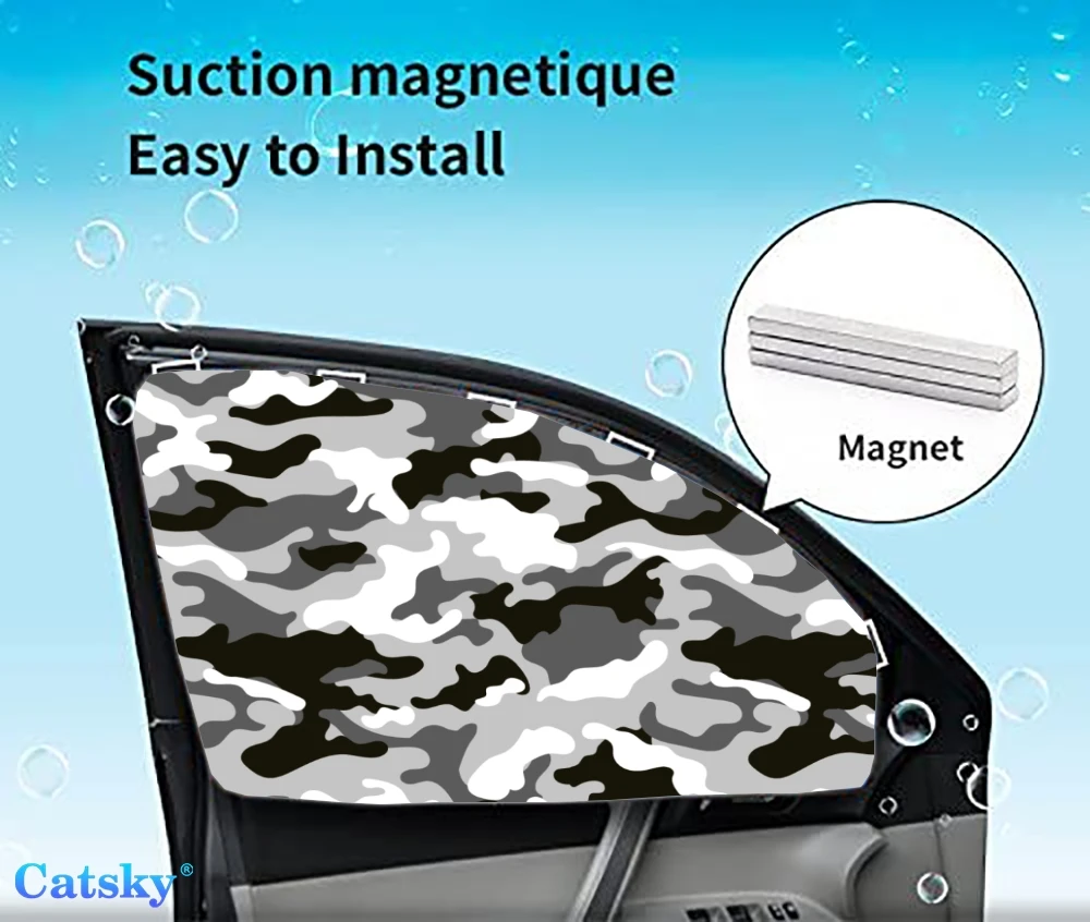 

4 Pieces Privacy Car Window Sun Shades Magnetic Blackout Car Window Covers Car Curtains Car Window Sun Shades Covers Auto