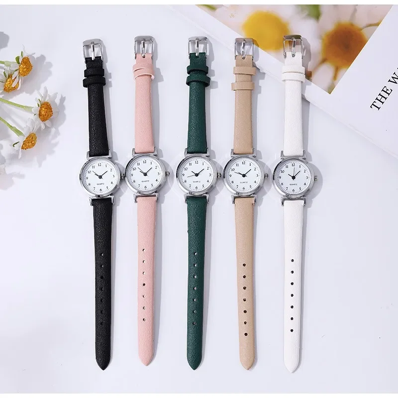 Orologio Al Quarzo Di Marca Di Alta Qualità Da Donna, Quadrante Piccolo, Orologio Casual, Cinturino In Pelle, Orologio Da Polso Per Donna Relojes Para
