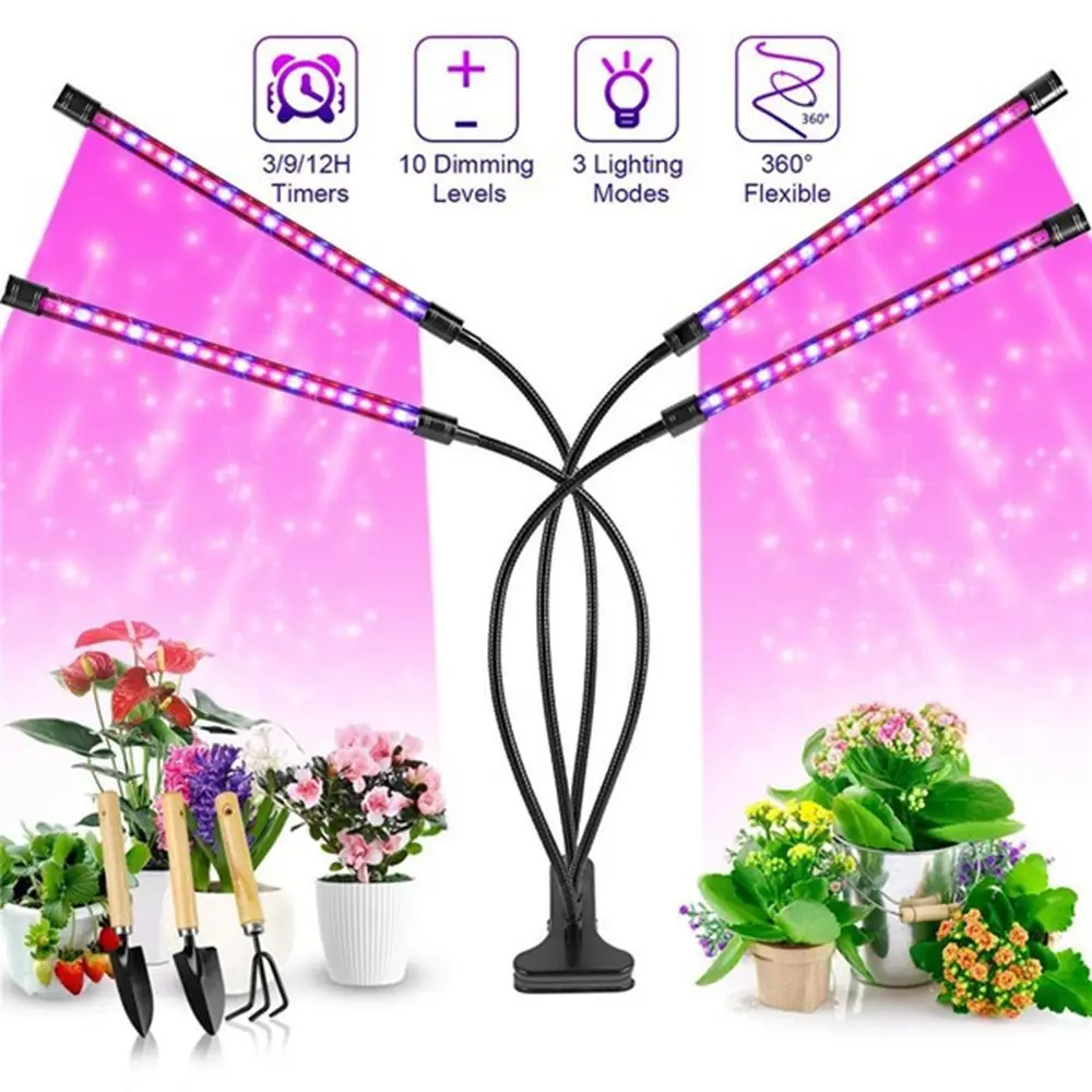 

Dimmable Clip-on USB LED Full Spectrum Seedling Flower Growing Grow Lights Garden Supplies Plant Lamp
