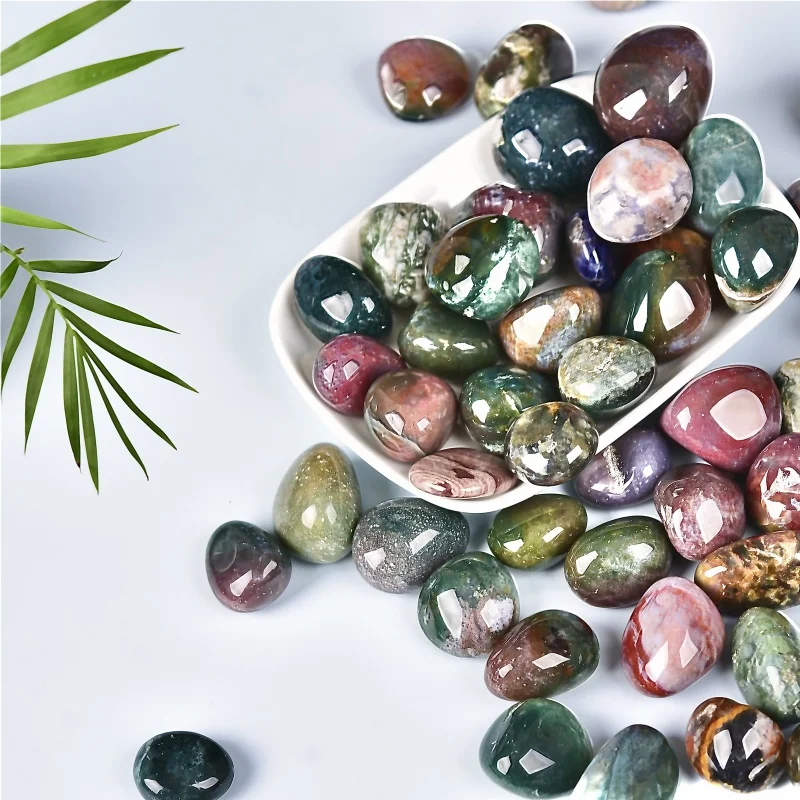 1.76oz Pure Natural Ocean Jasper Rolling Large Particle Flower Pot Fish Tank Decorative DIY Aromatherapy Diffuser Healer decorative stones,tumbled stones,healing stones