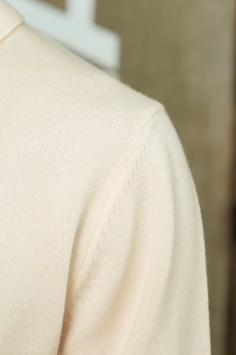 Men's Shirt Collar Sweater Autumn and Winter Tide Knit Sweater POLO Collar Top Handsome Men's Bottoming Sweater