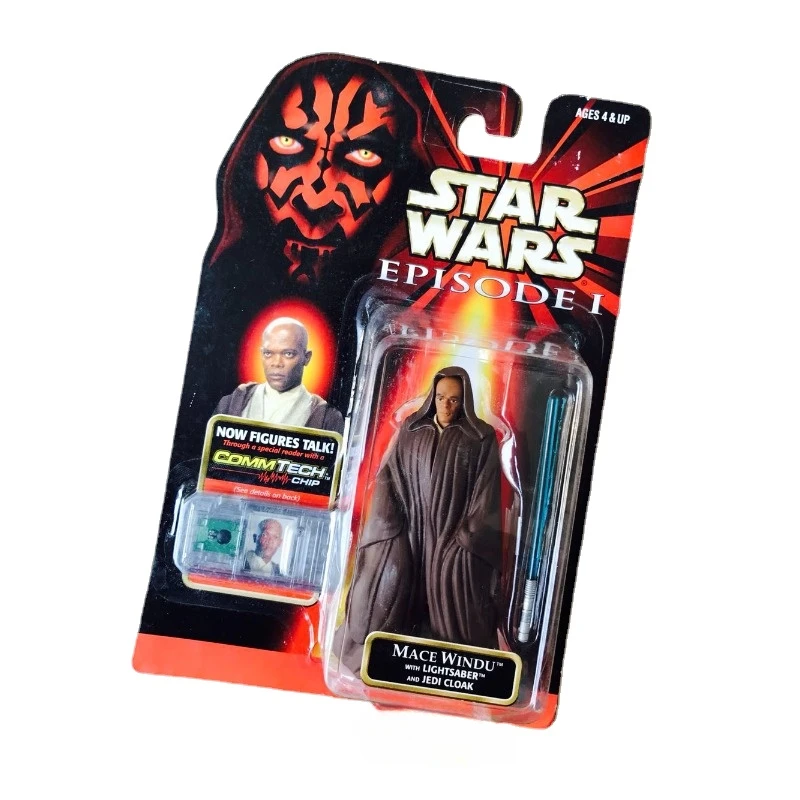 

Genuine 1998 Star Wars 14cm Mace Windu Out of Print Old Stock Action Figures Classic Toys Gift Anime Figure