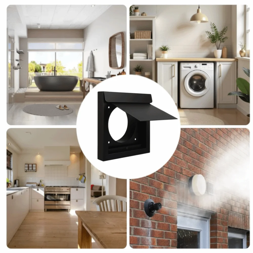 Damper Design Dryer Ventilation Cover Metal Material Designed Airflow Ventilation Appliance 4 Inch Size Airflow Enhancement