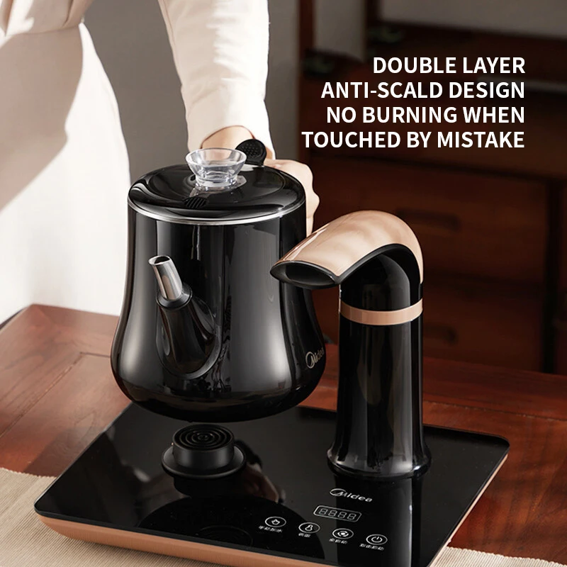 Electric kettle intelligent automatic water filling tea tray electric tea pot electric tea stove kettle tea set 5