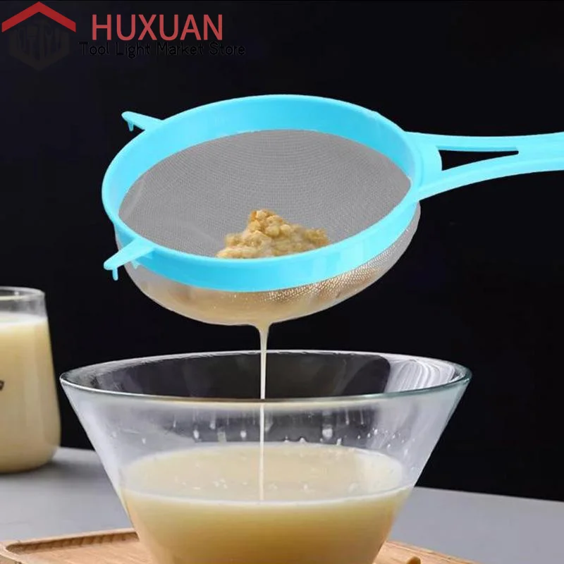 Set di 4 filtri a rete multiuso con manico: perfetti per tè, succhi, farina, latte di soia, ecc. - Gadget da cucina, facili da filtrare - Image 6