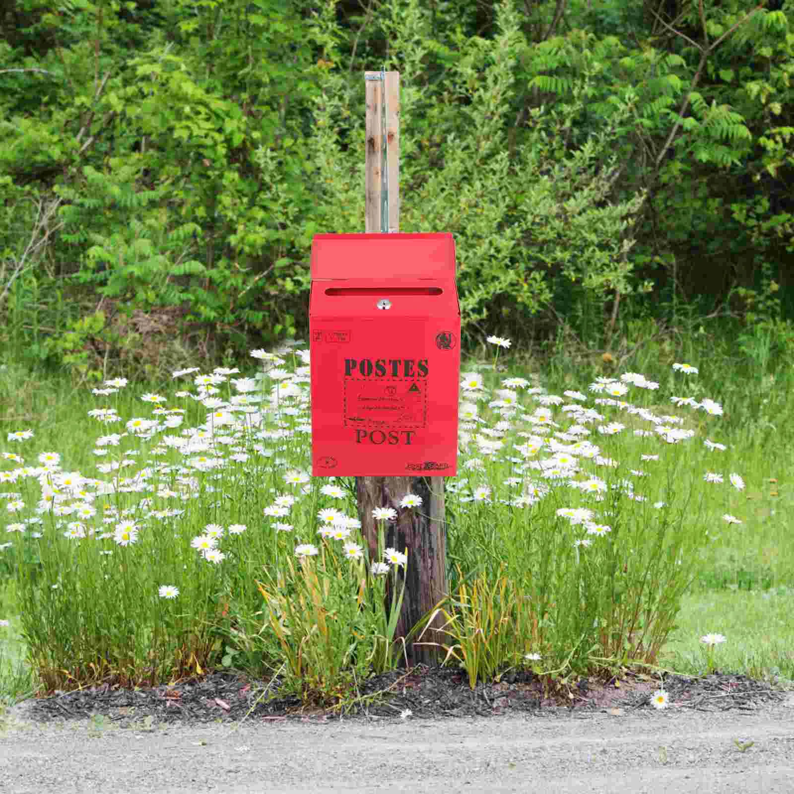 Vintage Letter Mail Post Box Outdoor Metal For Mail
