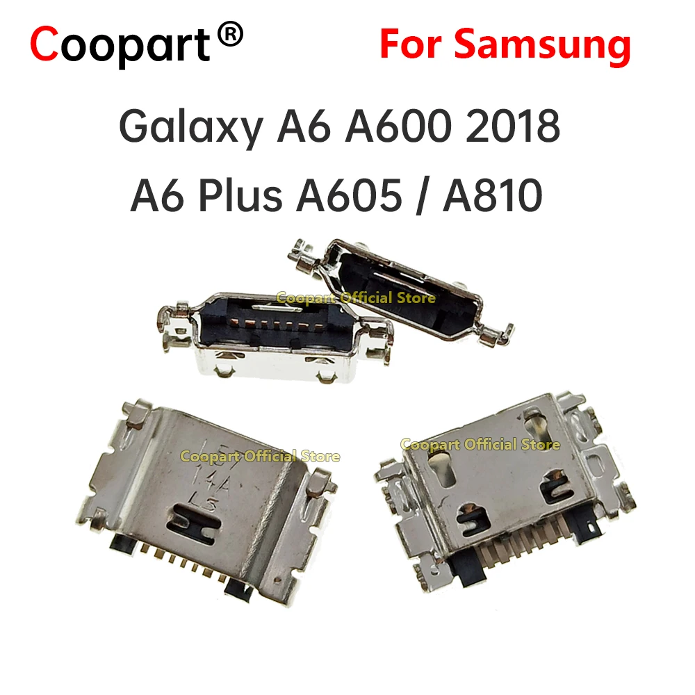 

2pcs Original New USB Charging Port Connector Plug For Samsung Galaxy A6 A600 2018/A6 Plus A605 /A810 Jack Socket Dock 7Pin