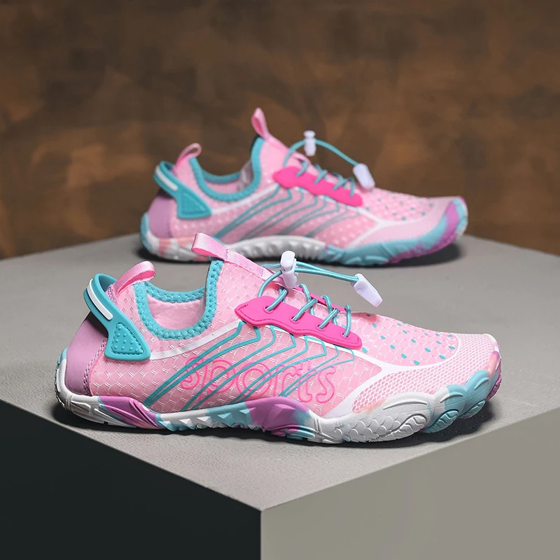 Men's Quick-Interference Water Shoes - Non-Slip, Men's and Women's Couple's River Tracking, Beach, Swimming, Fishing and Sports Fitness Shoes - Breathable Mesh and Rubber Soles - Outdoor Activities and Water Sports