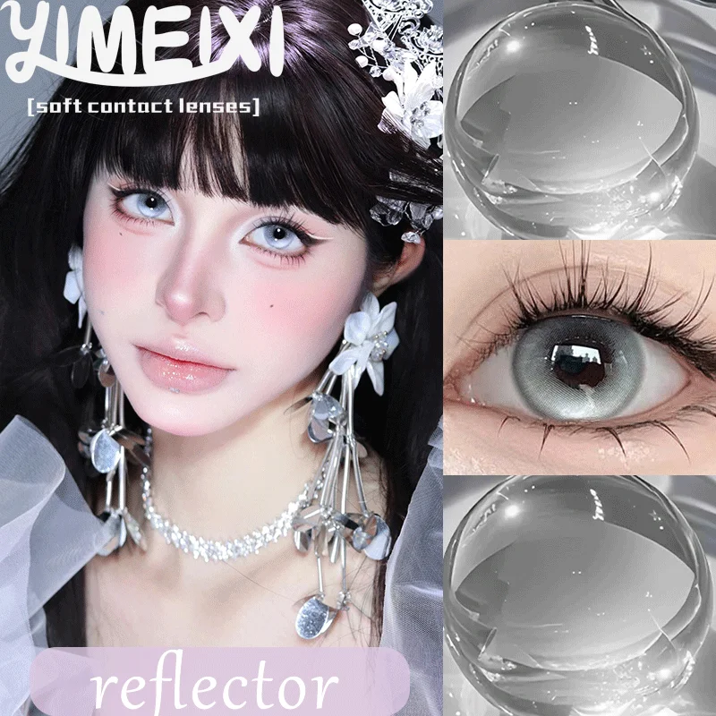 Vibrant Korean Fashion Colored Contact Lenses - Pink, Blue, Green, Red, Gray