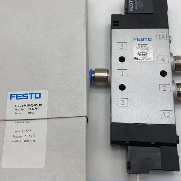 

Электромагнитный клапан FESTOS CPE24-M1H-3GL-3/8 163165 CPE24-M1H-5L-3/8 163166 CPE24-M1H-3GLS-QS-10 163177 163167 CPE24 CPE