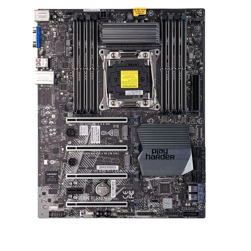 C9X299-RPGF-L Original Server Motherboard For Supermicro X299 LGA2066 Support Core x 4-way GPU Deep learningGood Quality 4 C9X299-RPGF-L Original Server Motherboard For Supermicro X299 LGA2066 Support Core x 4-way GPU Deep learningGood Quality - Image 2