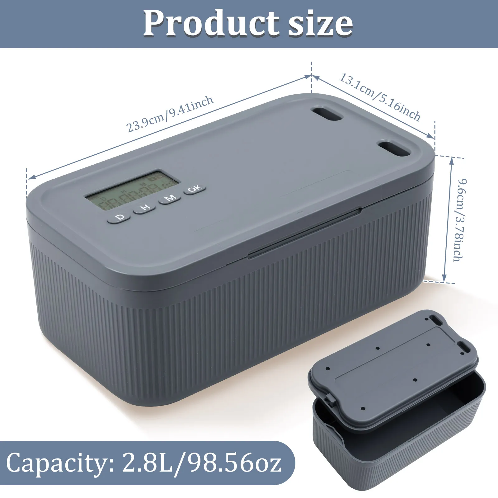 PP Plastic Time Lock Box Safe Storage Container