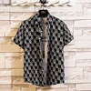 Summer High Quality Cotton Mens Hawaiian Shirt Printed Short Sleeve Big Size Hawaii Men Beach Floral Shirts Multiple 1037 4