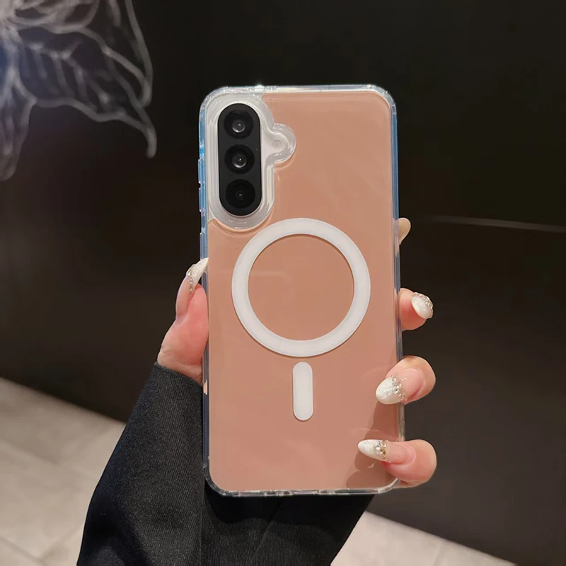 Sleek Acrylic Wireless Charging Phone Case with Enhanced Protection