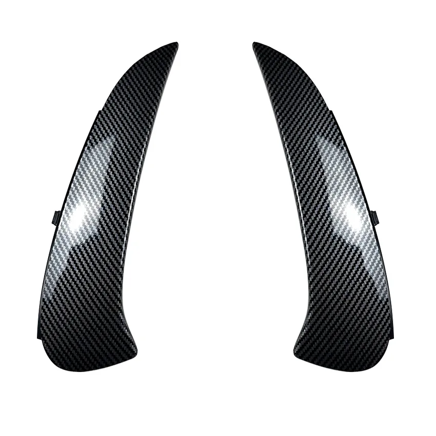 1 Paio Di Deflettori D'Aria Paraurti Posteriore Canard Per Mercedes Classe C W205 AMG-Line 2015-2018 - Nero Lucido