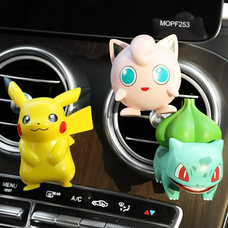 Desodorisant rechargeable Parfum Auto voiture POKÉMON PIKACHU noir