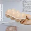 6 Egg Storage Box Egg Tray With Lid Kitchen Refrigerator Egg Drop Rack Egg Storage Boxes Fridge Egg Kitchen Storage Organization 5