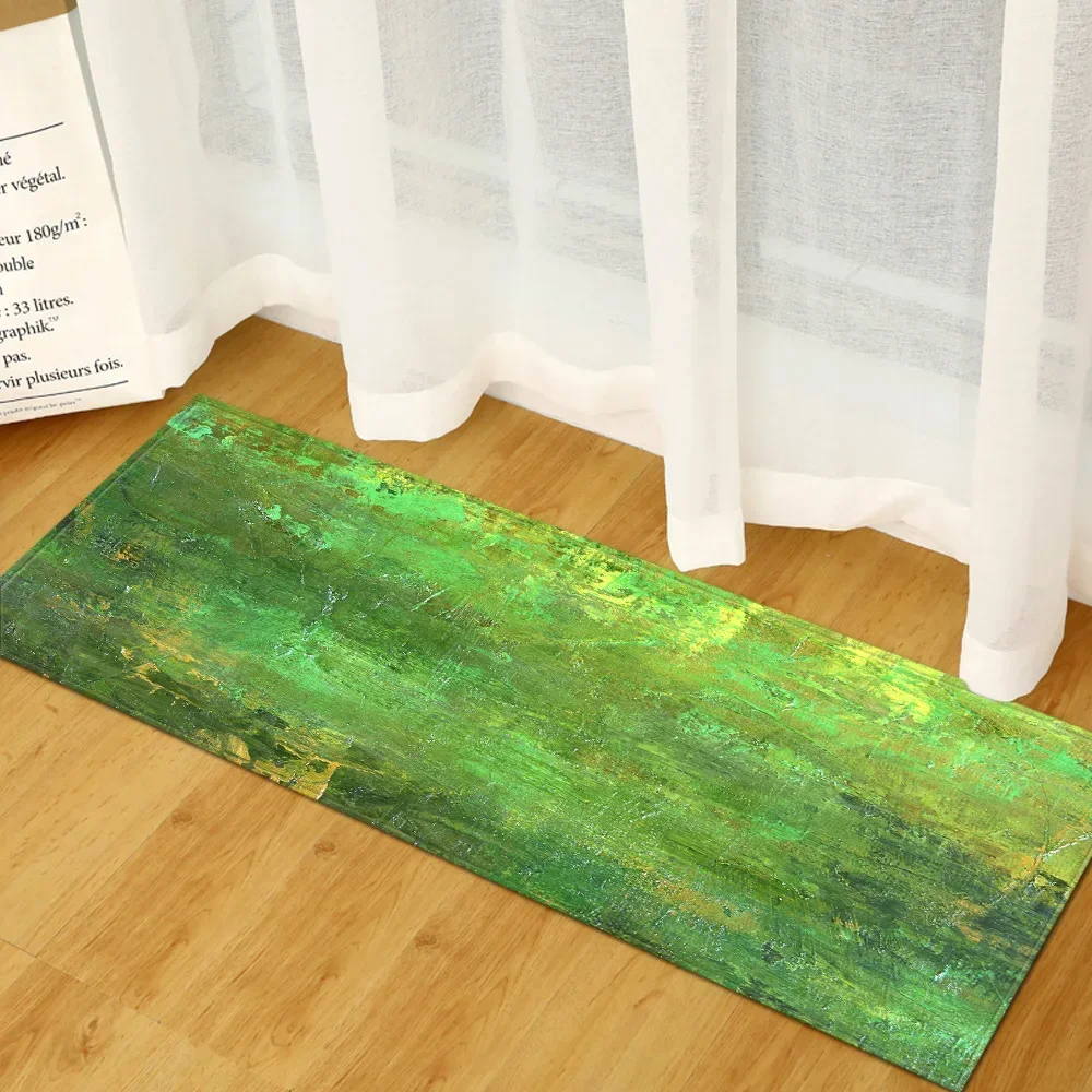 thumbnail image 1 of Alfombra de cocina, dormitorio, sala de estar, alfombra de entrada, pasillo de casa, balcón, alfombra absorbente, alfombra larga antideslizante con patrón de madera, 1 of 5