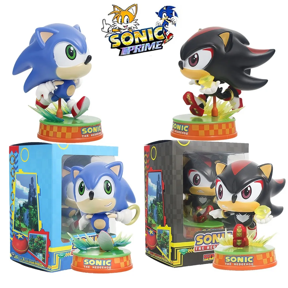 11CM Anime PVC Bestseller Sonic Charakterfigur Igel Shadow Tail Actionfigur Modell Kinder Tierspielzeug Geburtstagsgeschenke