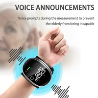 Digital Wrist Blood Pressure Meter Automatic Voice Tonometer Heart Rate Monitor Smart Touch LCD Screen Charge Sphygmomanometer - Image 6