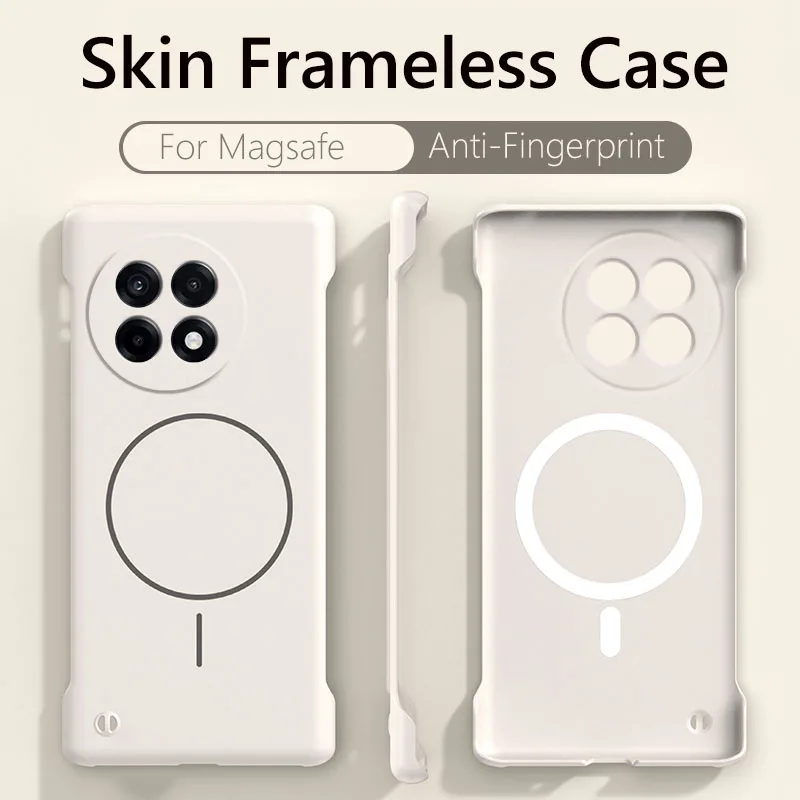 Magsafe Frameless Magnetic Wireless Charging Slim Hard Back Phone Case