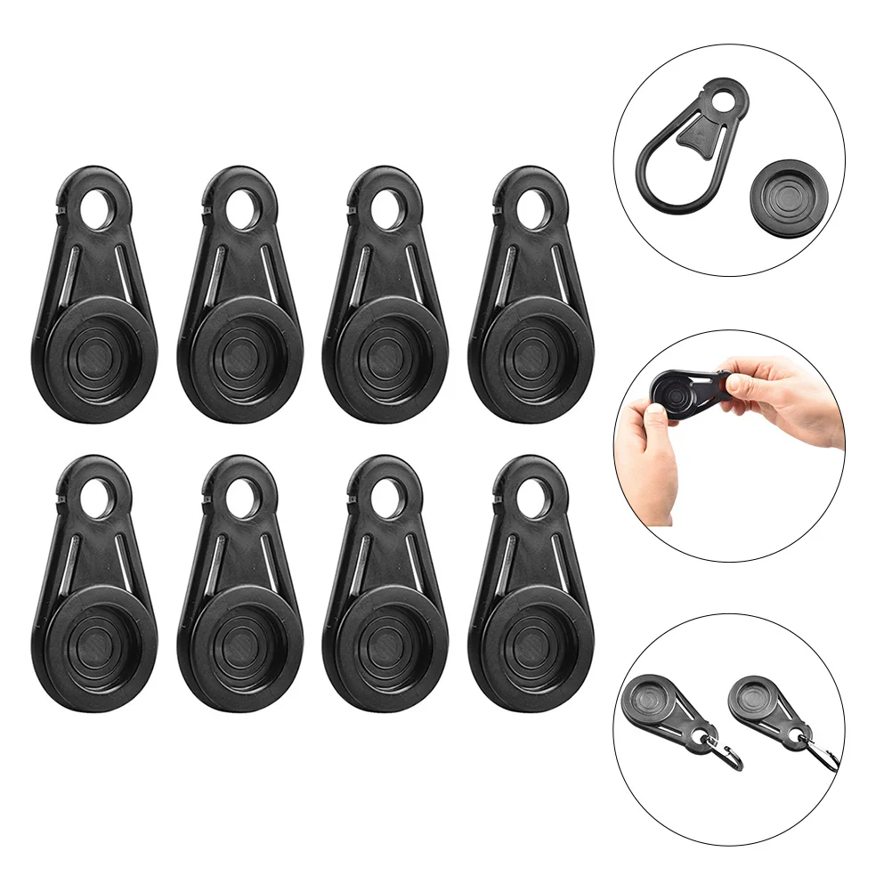 

8 Pcs Disc Buckle Tent Clip Clamp Awning Clamps Trap Clips Tarp Sunshade Canopy Outdoor