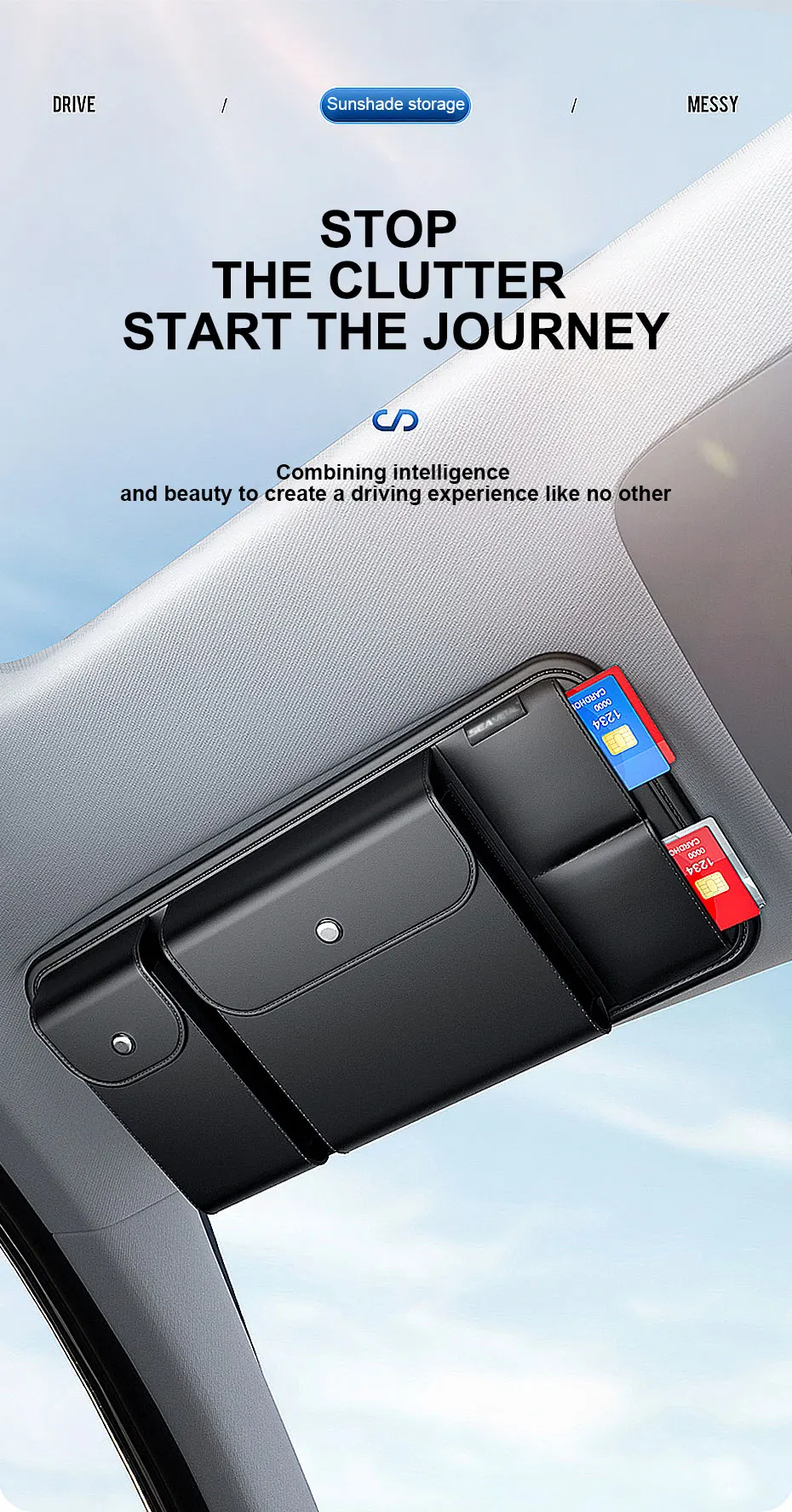 BLALION Car Sun Visor Organizer - Detail 1