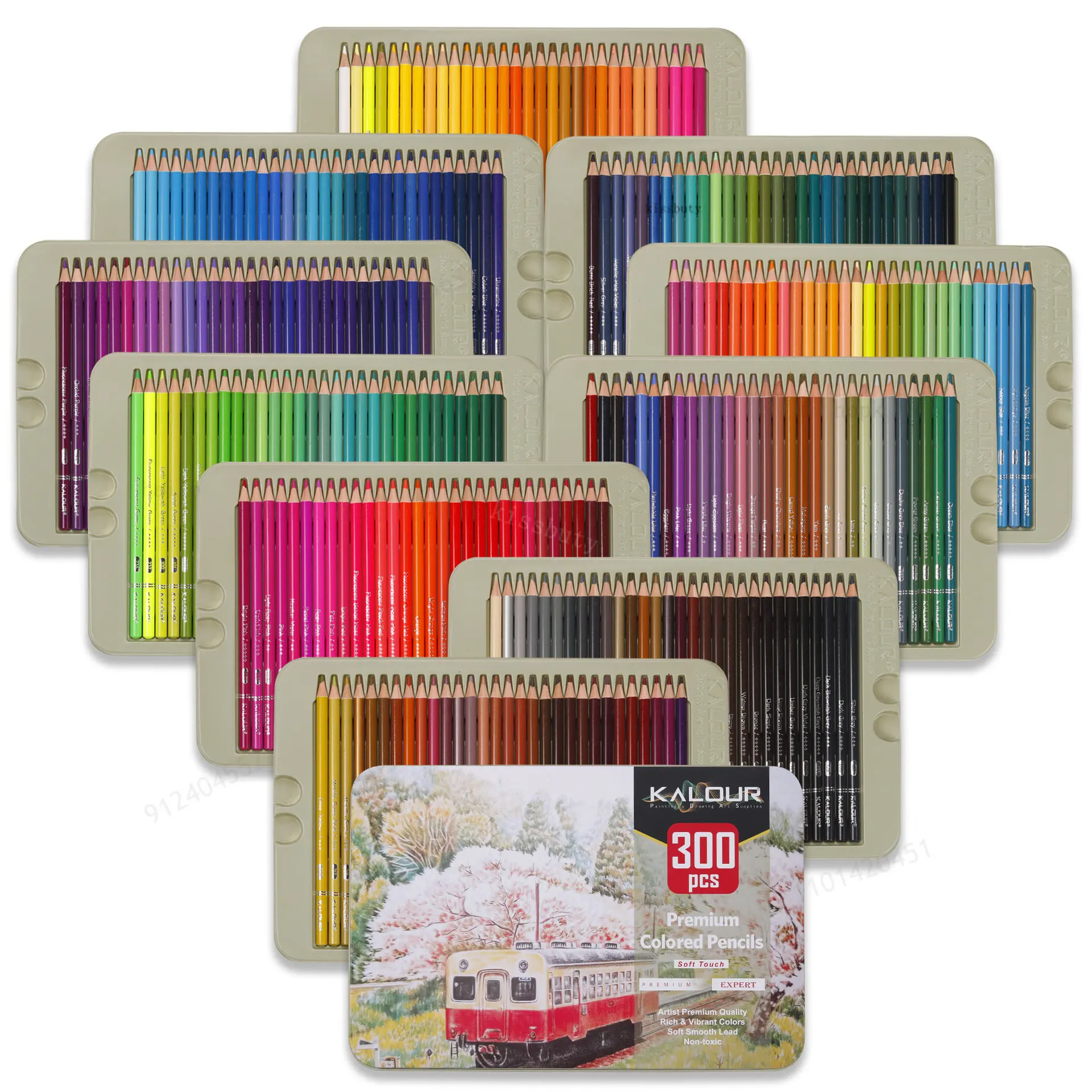 Acheter KALOUR ensemble de crayons de couleur à l'huile 120 couleurs bois  tendre dessin croquis couleurs boîte à crayons fournitures d'art scolaire  cadeau pour étudiants adultes