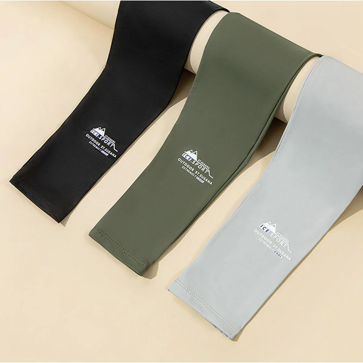 Sun Protection Arm Sleeves Ice for Men's Outdoor Cycling
