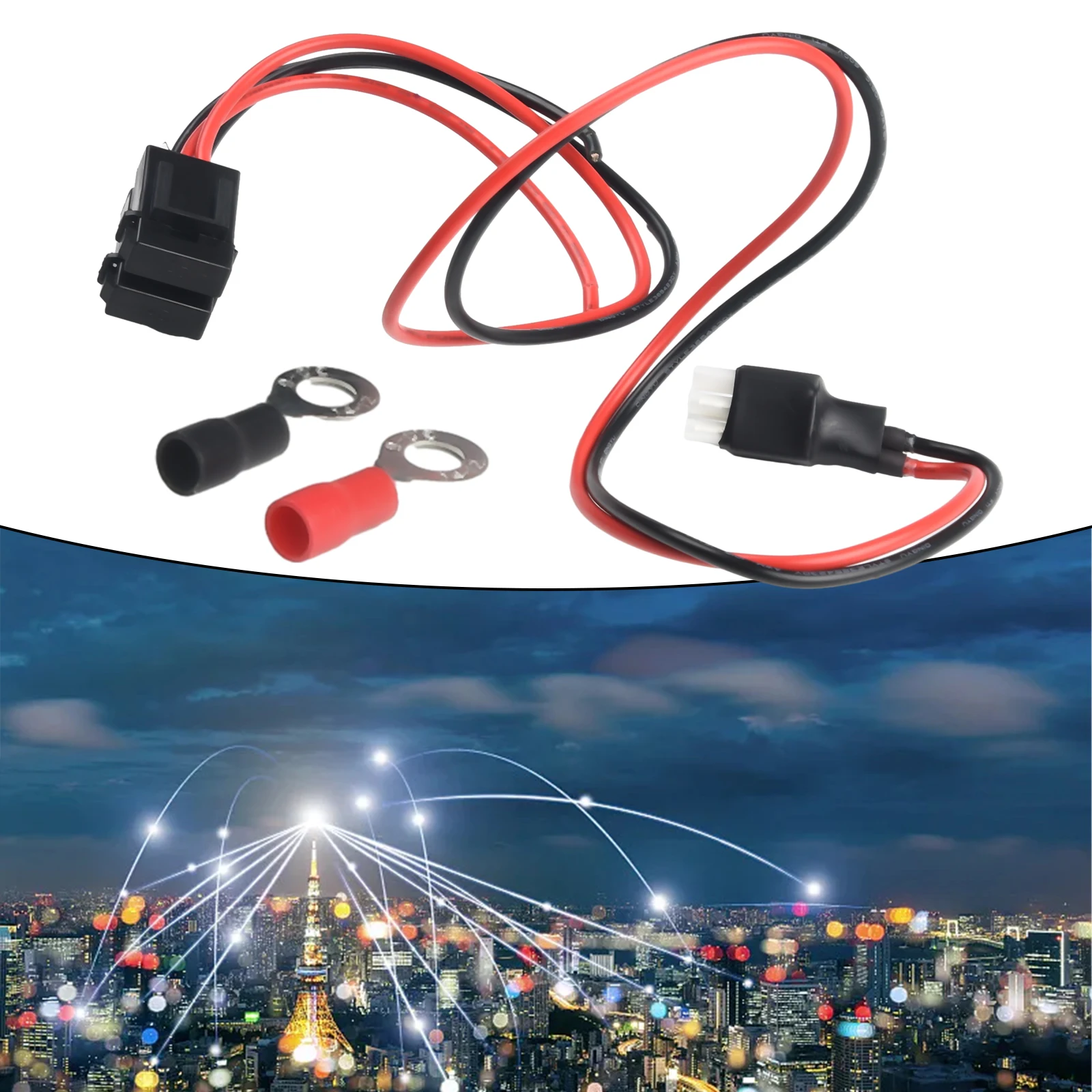 Cavo Di Alimentazione Cc A 6 Pin 30Amp 16Awg Per Radio Kenwood Ts-50S Ts-60S Ts-140 Ts-440 Ts-450 Per Cavo Di Alimentazione Alinco Dx-70T Dx-70Th Dx-7