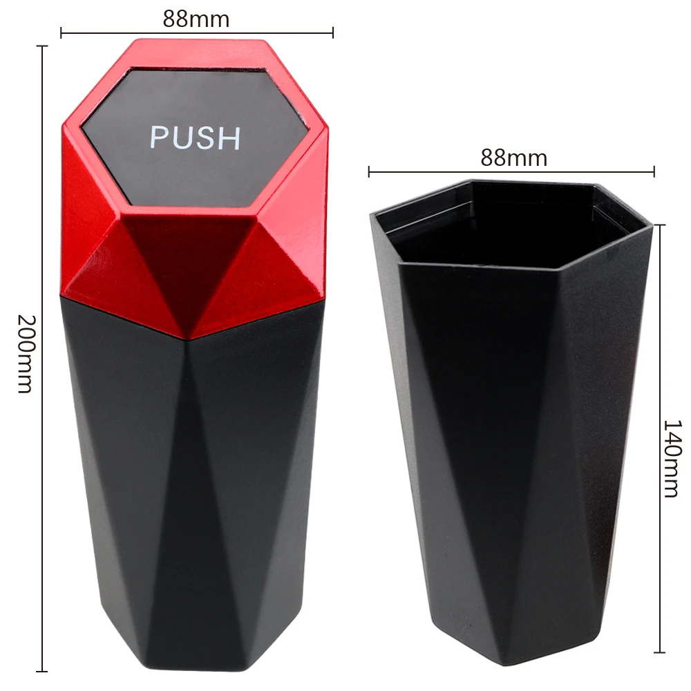 Compact Leak-Proof Portable Trash Bin with Lid