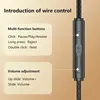 For Galaxy 90° Jack Wired Gaming Headset HiFi Surround Sound With Mic 3.5mm Type C Music Headphones For Samsung S24 23 iPhone 15 5