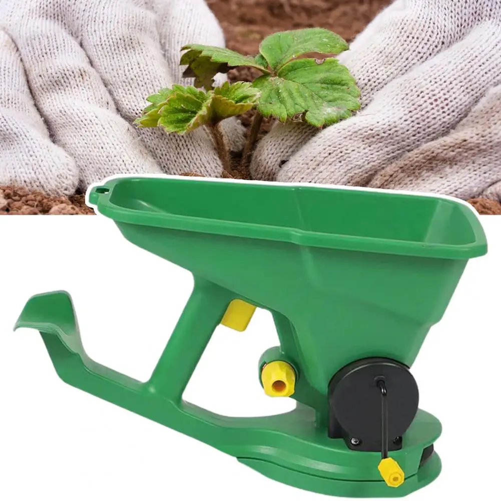 Portable Garden Spreader Portable Handheld Planter for Garden Farm with 1.5l Capacity 5 Gear Energy-saving Seeder for Lawn plant seed sower,handheld seed dispenser,garden seeder tool