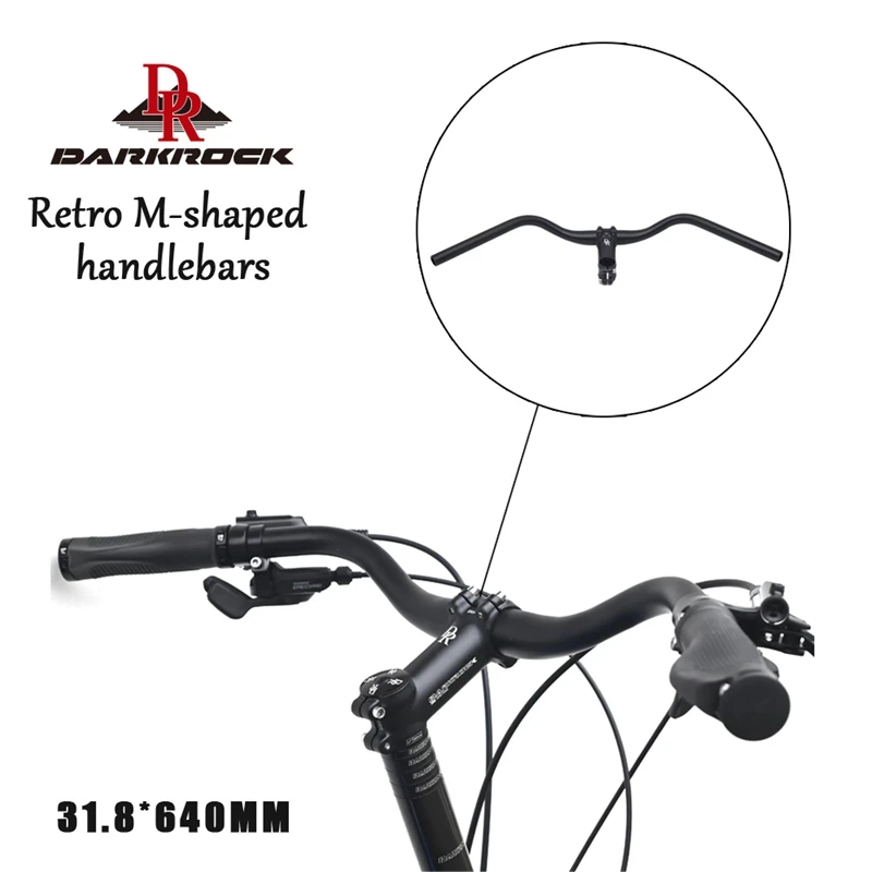 Bicycle Swallow Handlebar M Type Ultralight Aluminum Alloy 31.8MM Retro Comfort City Road Bike Handle Bar Parts