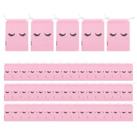 A15F-50 Pieces Eyelash Aftercare Bags Plastic Makeup Bags Toiletry Makeup Pouch Cosmetic Travel With Drawstring 1