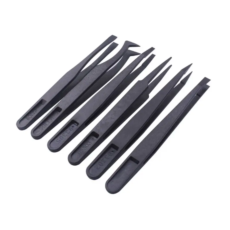 Tweezers Kit Electronics Phones Repairing precision tweezers esd anti static tweezers phone repair tweezers 1 Set