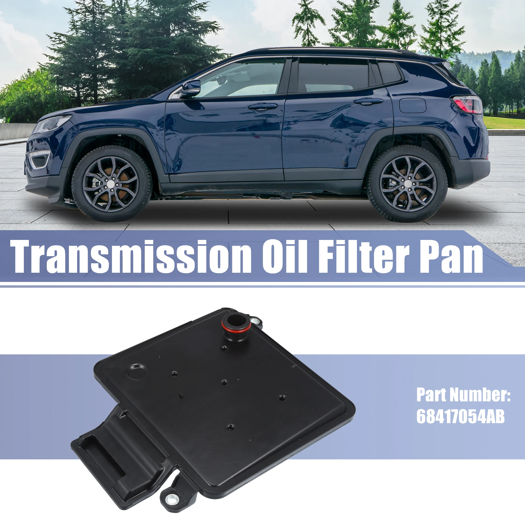 X Autohaux No.68417054AB Car Auto Transmission Filter Oil Pan for Jeep Gladiator for Jeep Wrangler 68417054AB