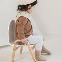 Autumn Winter New Baby Socks Thicken Velvet  Terry Newborn Boy Girl Warm Stockings Solid Knitted Infant Children Mid Tube Socken 2
