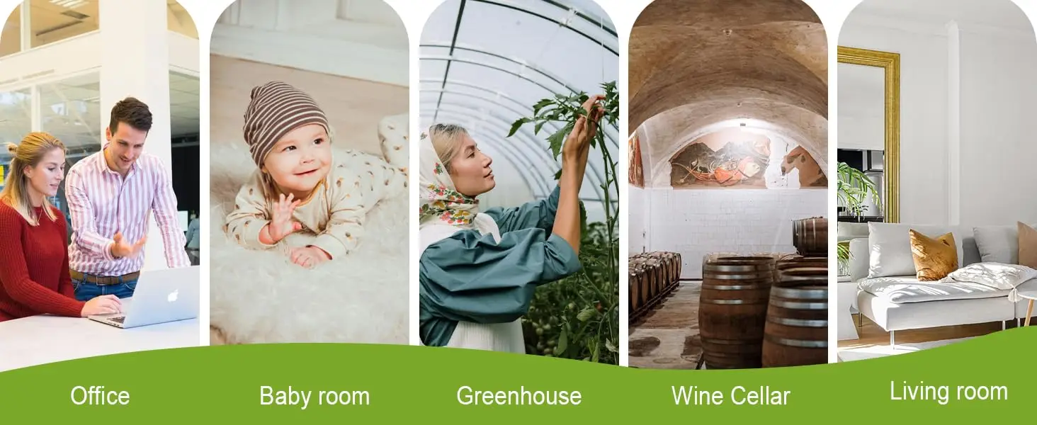 Digital Thermometer Hygrometer Indoor Room Thermometer Humidity Meter with Min M