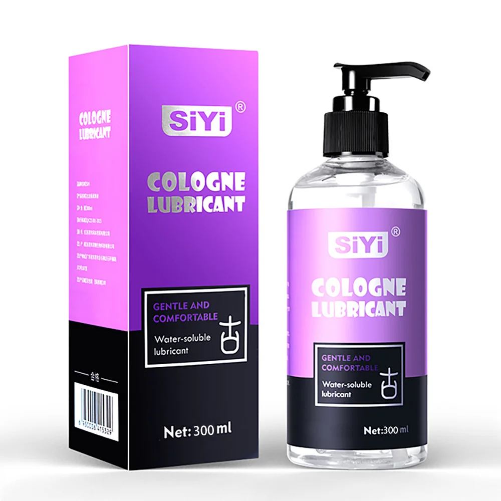120ml/300ml Water-Based Lubricant for Couples, Long-Lasting Cologne Scent Pump Bottle, Non-Sticky, Skin-Friendly Intimate Lube 1