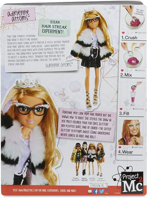 Original Project Mc2 Doll Girl Toy Birthday Gift Action Figure Collectible Doll Model Playset Children Toys Fashion Doll Set 6