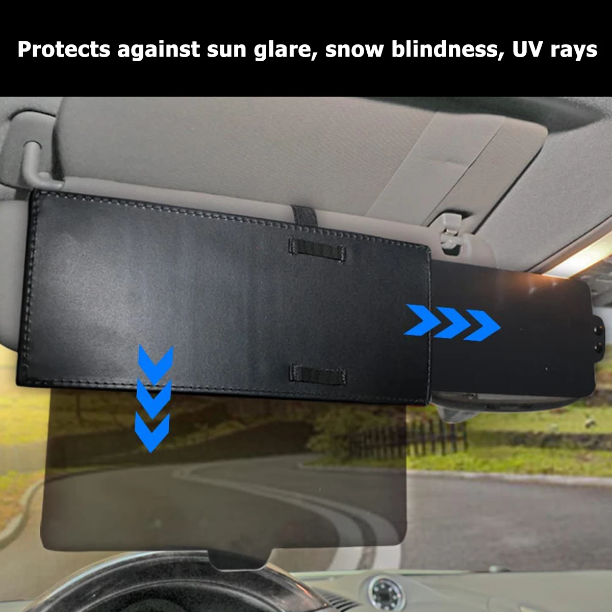 Auto Visier Extender Anti-Glare Einstellbare Auto Sonnenschirm Extender Universal Anti-auswirkungen Sonnenblende Verlängerung Auto Innen Zubehör – Detail 4