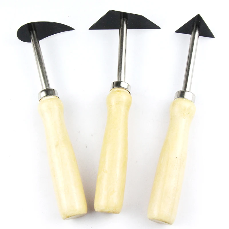 3PCS Tungsten Steel Knife Pottery Clay Trimming Scraper Ceramics Modling Tool Clay Sculpture Fettling Tools