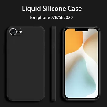For iPhone SE 2020 Phone Case iPhone SE 2022 TPU Luxury Shockproof Original Liquid Silicone Case iPhone 7 8 SE2 Cover Case