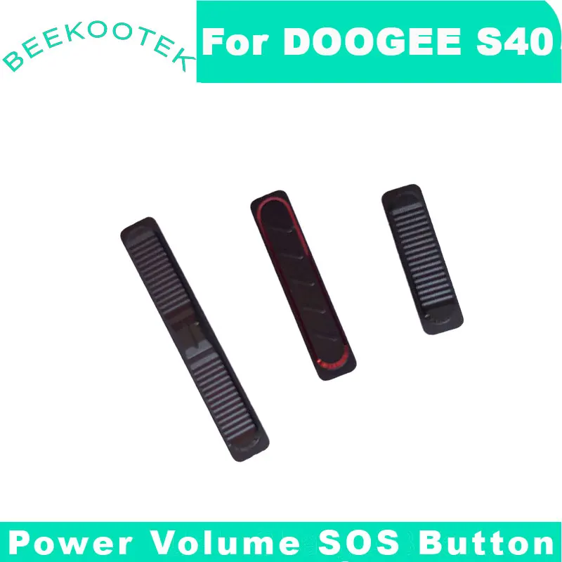 오리지널 Doogee S40 on/off 키 모자 + 위 아래 키 SOS 버튼, Doogee s40 휴대폰용