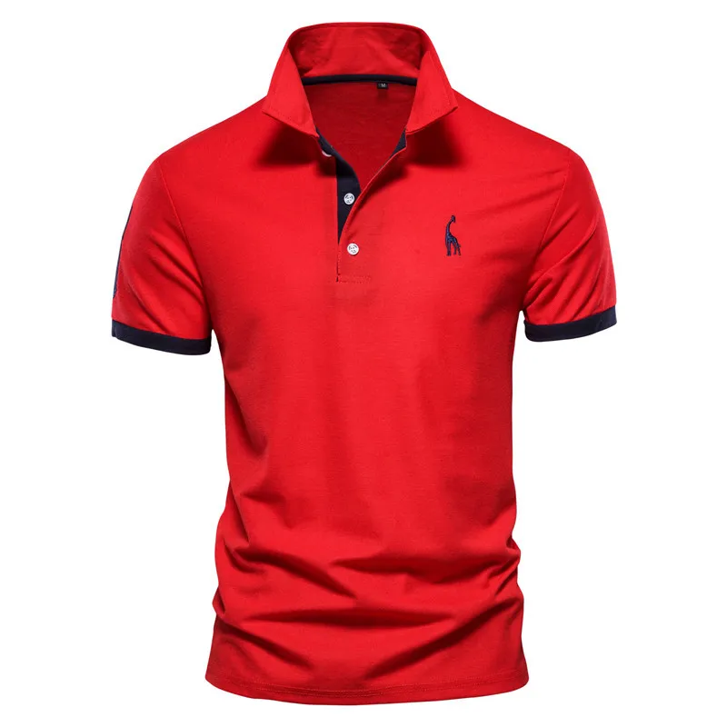 Men's Polo Shirt Short Sleeve for Men 5XL casual short sleeved shirt short sleeved shirt